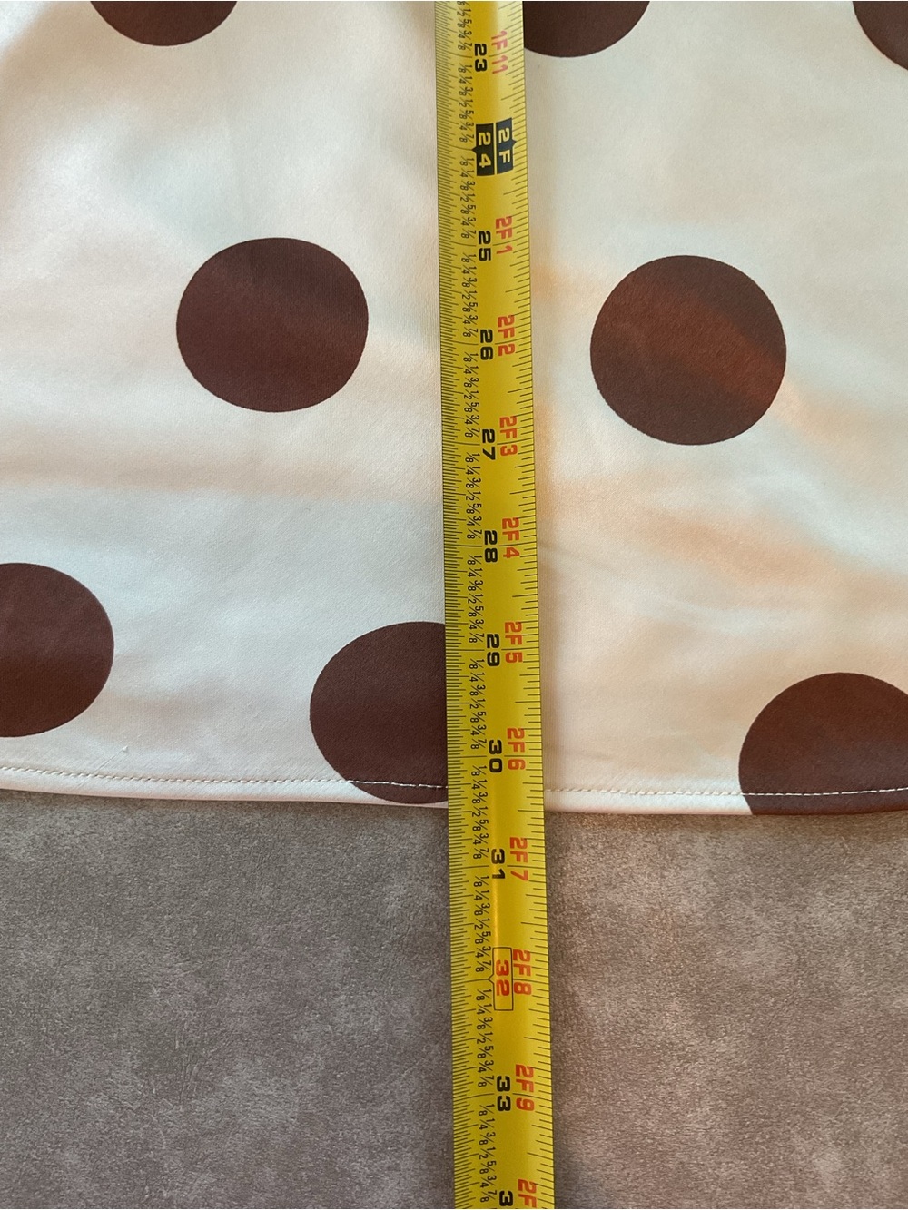 Free People Cream Mini Dress with Brown Polka Dots - Picture 7 of 7